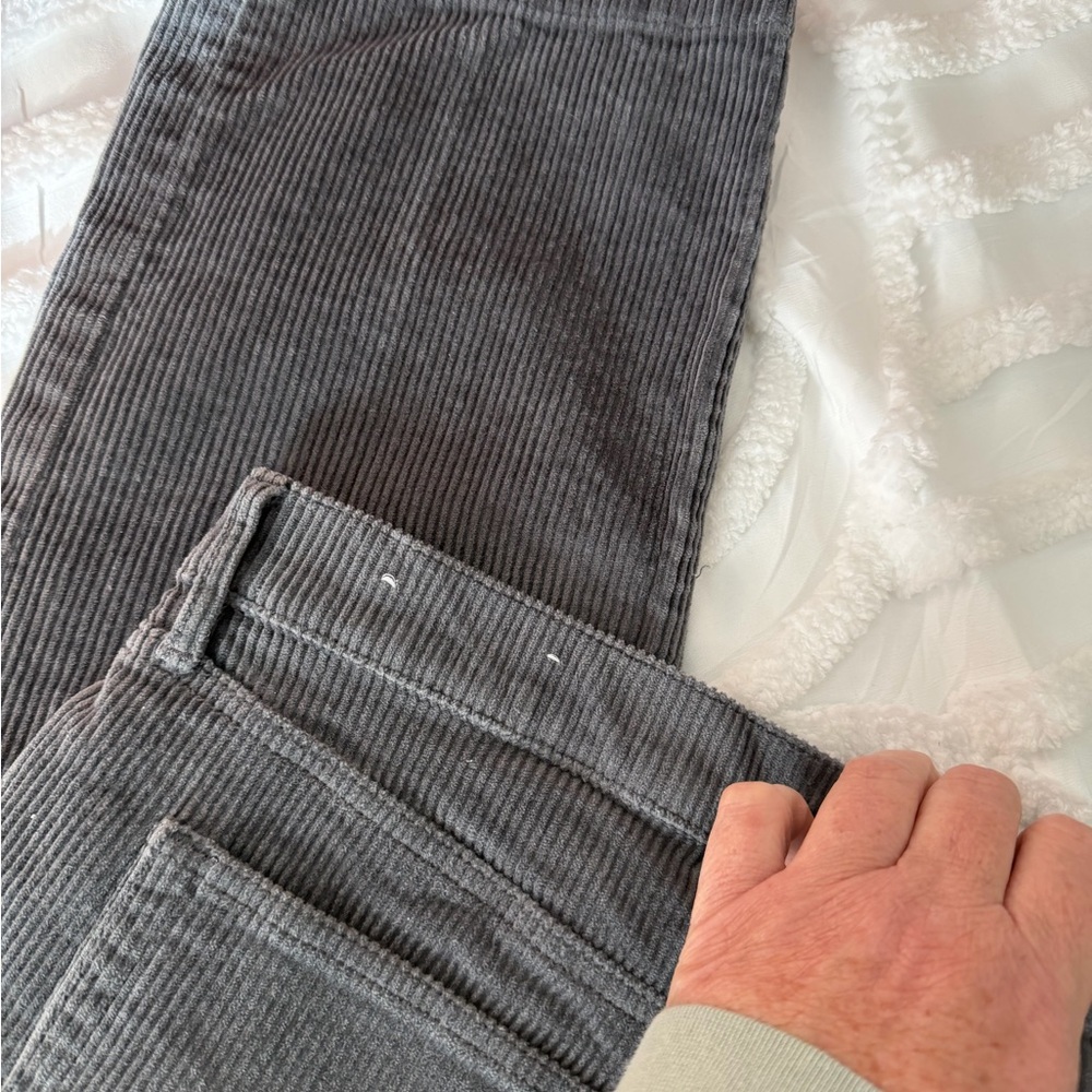 LOFT Gray Corduroy Jeans - Picture 6 of 10